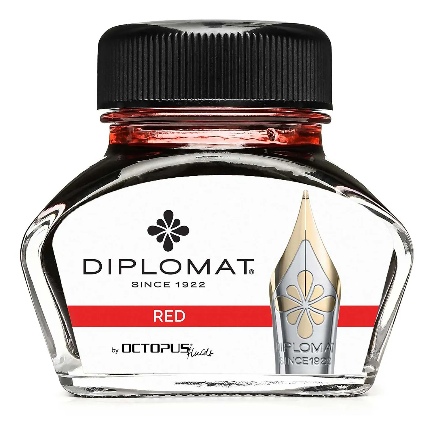 ​​​​Diplomat D41001005 30ml Kırmızı Mürekkep - 1