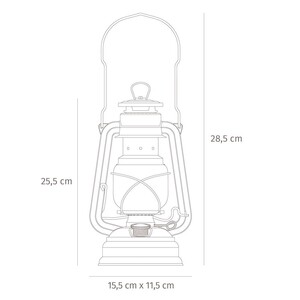 Feuerhand 276-MATTSCHWARZ Gazlı Fener Mat Siyah - 6