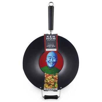 ​Ken Hom KH435001 Karbon Çelik 35cm Yapışmaz Wok Tava - 5