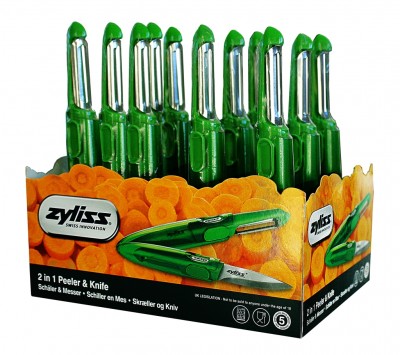 Zyliss E950001 Soyacak ve Bıçak Yeşil (Stand 12 Adet) - 1