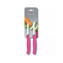 Victorinox 6.7606.L115B 8cm Pembe 2li Düz Soyma Bıçağı, Blisterli Paket - 1