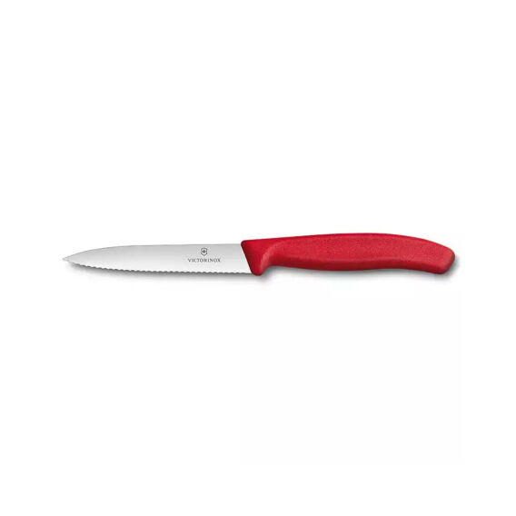 Victorinox 6.7731 10cm Kırmızı Tırtıklı Soyma Bıçağı - 1