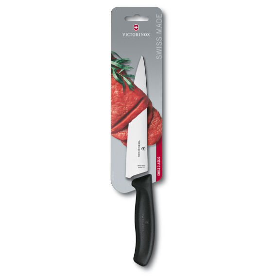 ​​​​​​​​​​​​​​​​​​​​​​​​​​​​​​​​​​Victorinox 6.8003.19B 19cm Siyah Doğrama Bıçağı, Blisterli Paket - 1