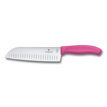 ​Victorinox 6.8526.17L5B 17cm Pembe Santoku Bıçağı, Blisterli Paket - 1