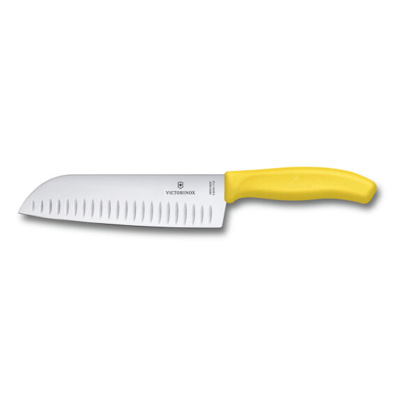 ​Victorinox 6.8526.17L8B 17cm Sarı Santoku Bıçağı, Blisterli Paket - 1