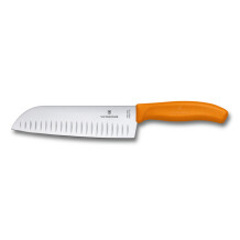 ​Victorinox 6.8526.17L9B 17cm Turuncu Santoku Bıçağı, Blisterli Paket - 1