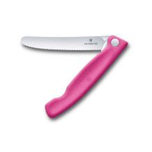 ​​​​​​​​​​​​​​​​​​​​​​​​​​​​​​​​Victorinox 6.7836.F5B 11cm Pembe Tırtıklı Katlanabilir Domates Bıçağı - 1