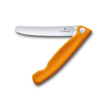 ​​​​​​​​​​​​​​​​​​​​​​​​​​​​​​​​Victorinox 6.7836.F9B 11cm Turuncu Tırtıklı Katlanabilir Domates Bıçağı - 1