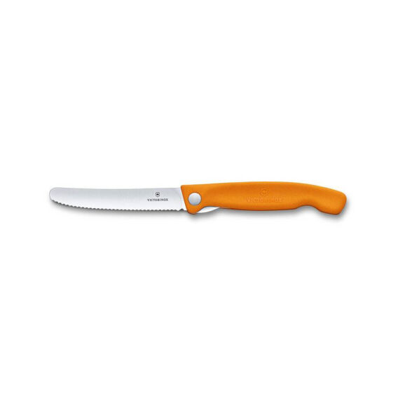 ​​​​​​​​​​​​​​​​​​​​​​​​​​​​​​​​Victorinox 6.7836.F9B 11cm Turuncu Tırtıklı Katlanabilir Domates Bıçağı - 5