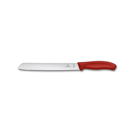 Victorinox 6.8631.21B 21cm Kırmızı Ekmek Bıçağı, Blisterli Paket - 1