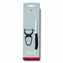 Victorinox Soyacak ve Sofra Bıçağı Seti, 2 Parça Siyah - 1