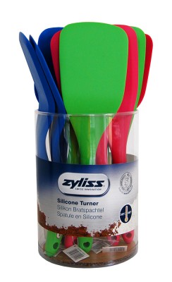 Zyliss E71625 Silikon Kıvrık Spatula (Stand 12 Adet) - 1